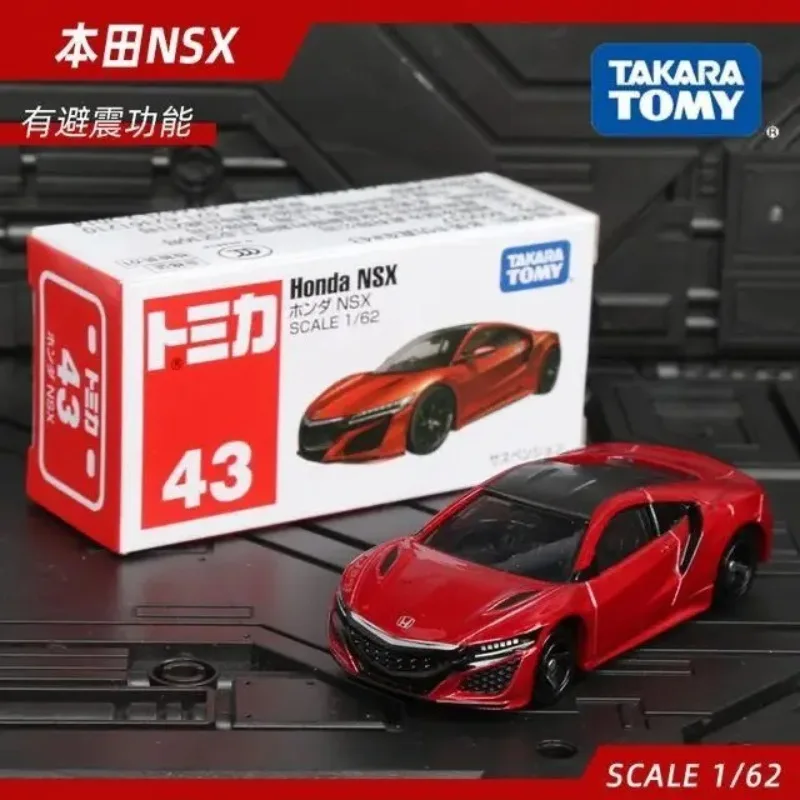 

TAKARA TOMY Honda NSX Red White Box 43 Diecast Alloy Car Toy Model Collection Exquisite desktop decorations, a gift for children
