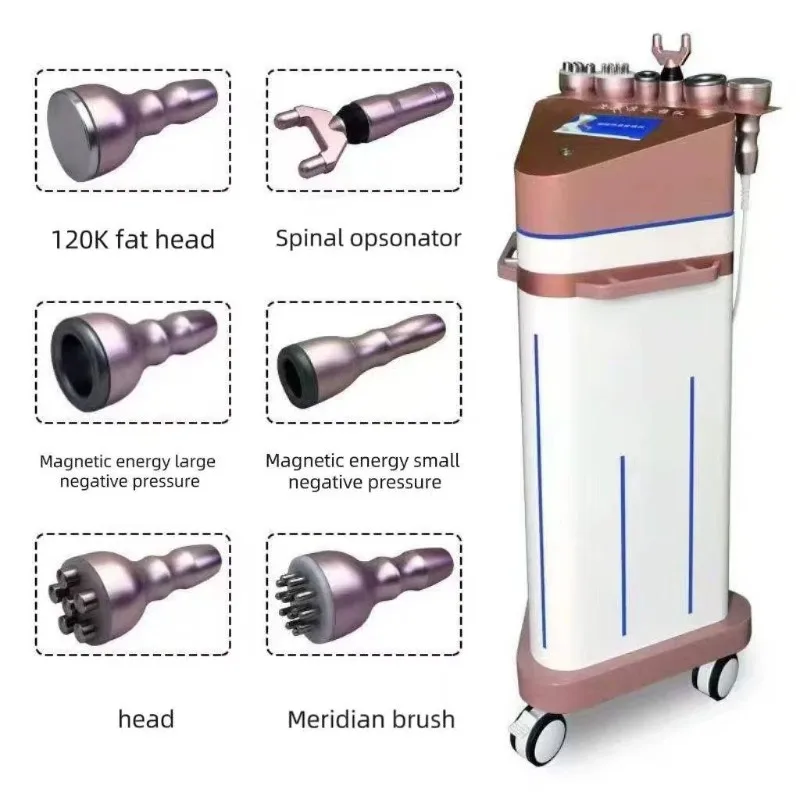 2026.9.21 6-in-1 80Khz Cavitation Vacuum Slimming System Face Lifting Cellulite Reduction Body Massage Machine For Beauty Ther