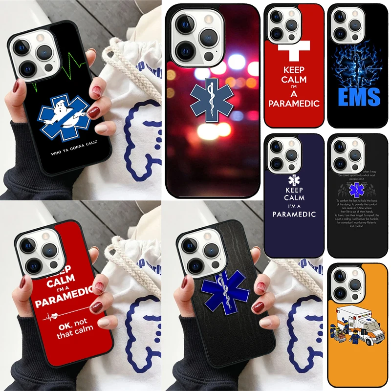 

Чехол для телефона EMT EMS Ambulance для iPhone 17 Air 16 16e 13 14 15 Pro Max 12 11 15 Pro Max Plus Max