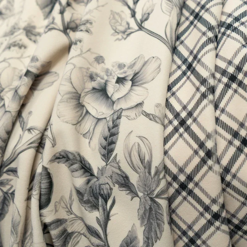 ستائر نافذة مخملية مطبوعة رعوية أمريكية حديثة لغرفة المعيشة وغرفة النوم وتناول الطعام بحجم مخصص للتعتيم العازل الحراري #4