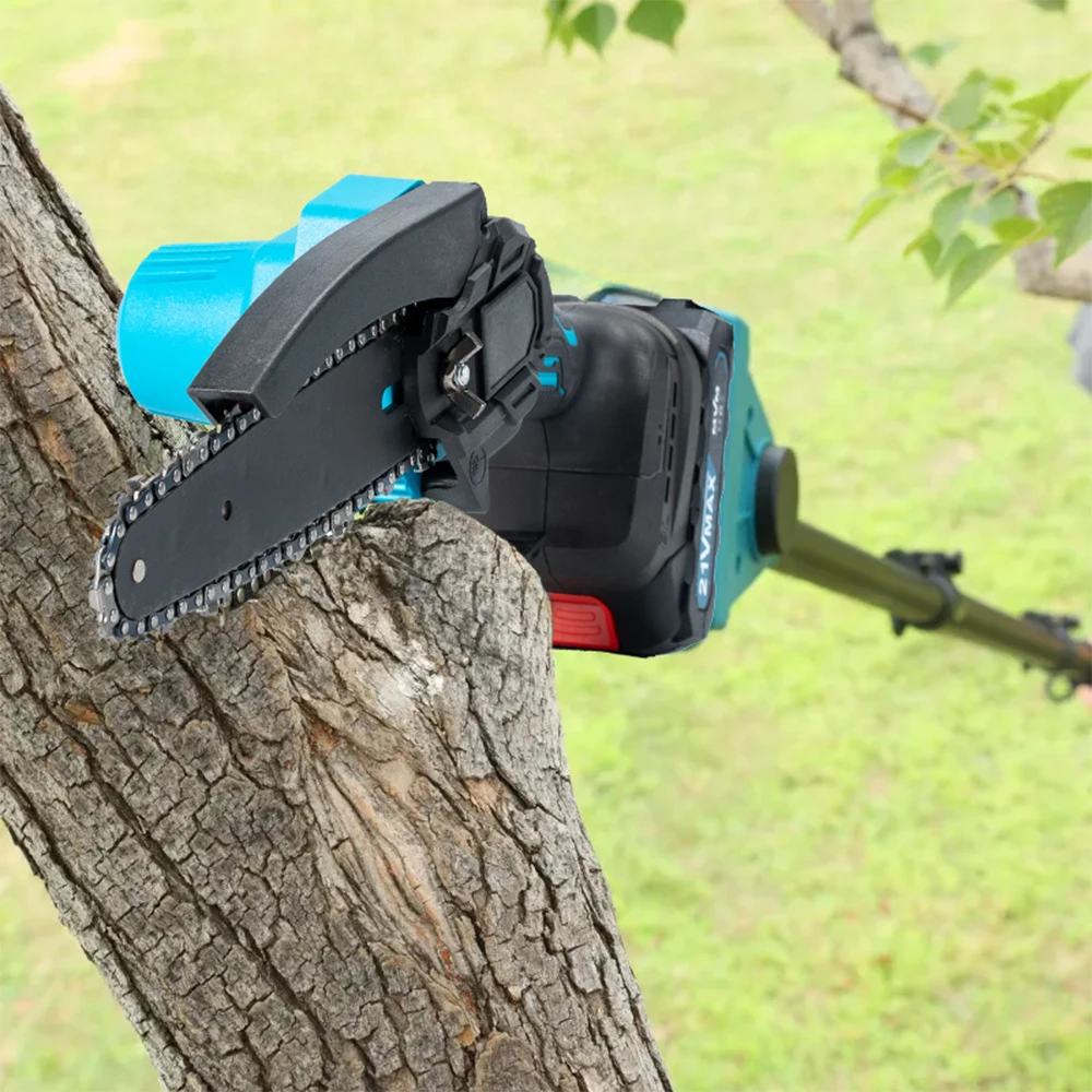 3-IN-1 Industrial Cordless Pole Saw Mini Blower 6 Inch Brushed Motor 550W Lithium Battery for Tree Trimming Extension Pole