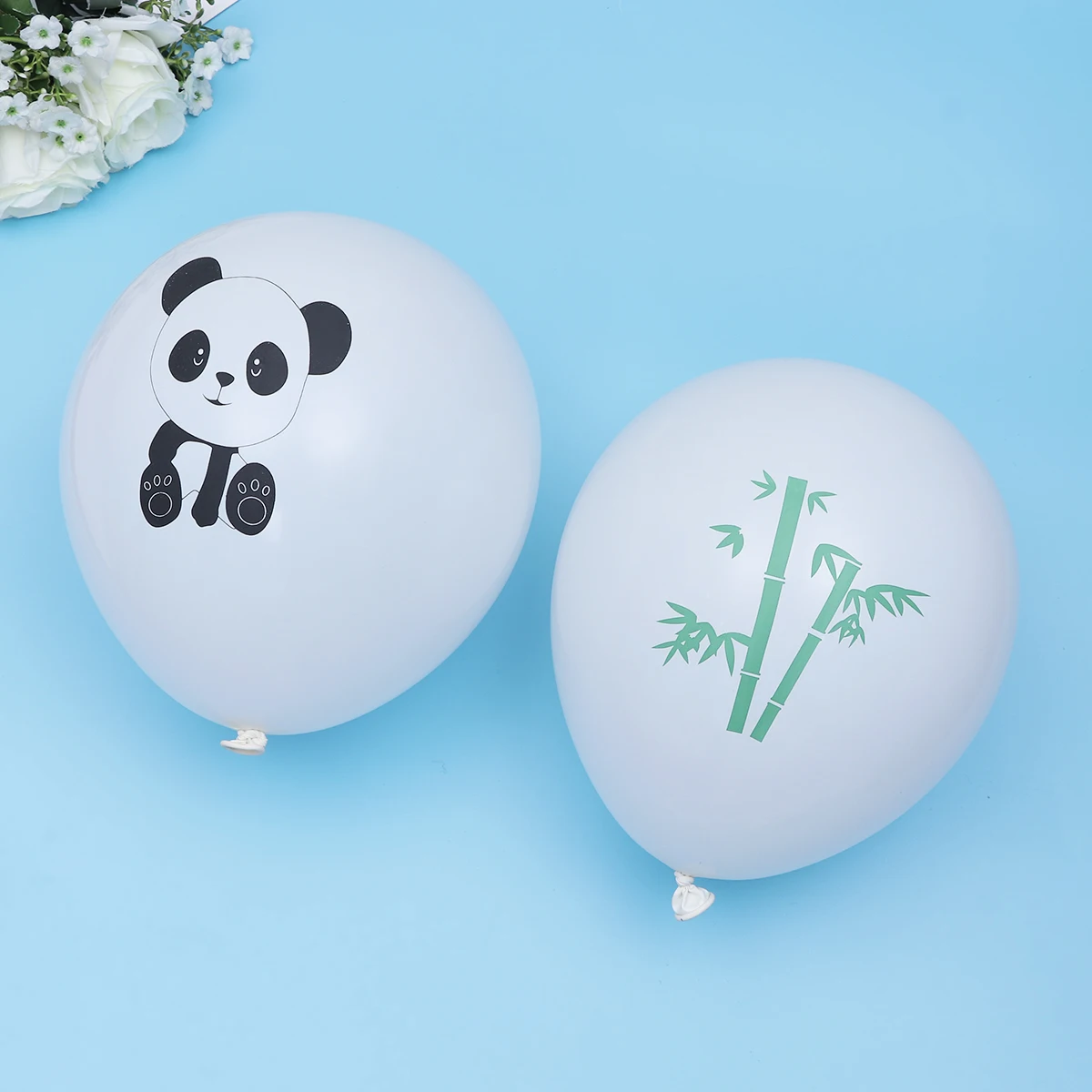 

20 Pcs Balloons Bamboo Party Decoration Supplies Kit for Wedding Latex Printing