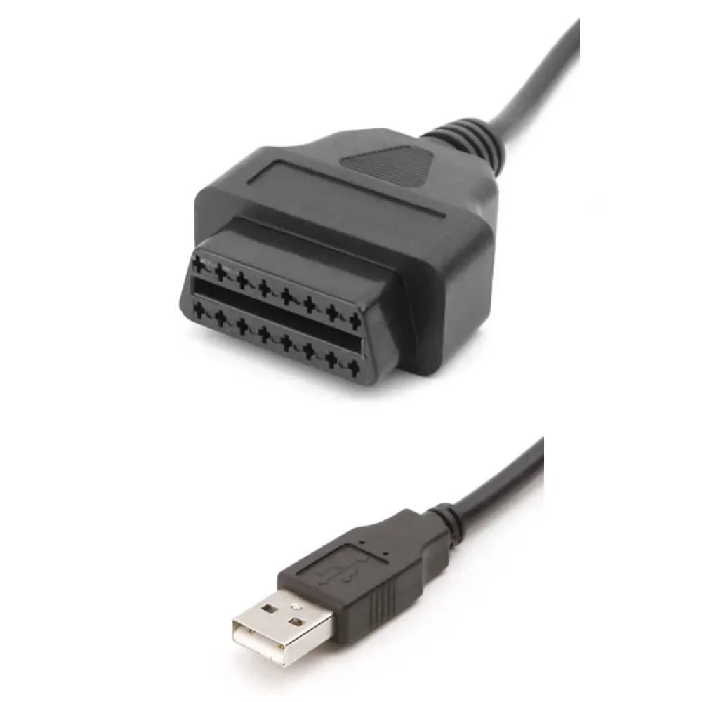 

OBD Женский 16-контактный OBD2 к USB-порт, адаптер зарядного устройства, кабельный разъем, диагностический инструмент, автомобильные аксессуары