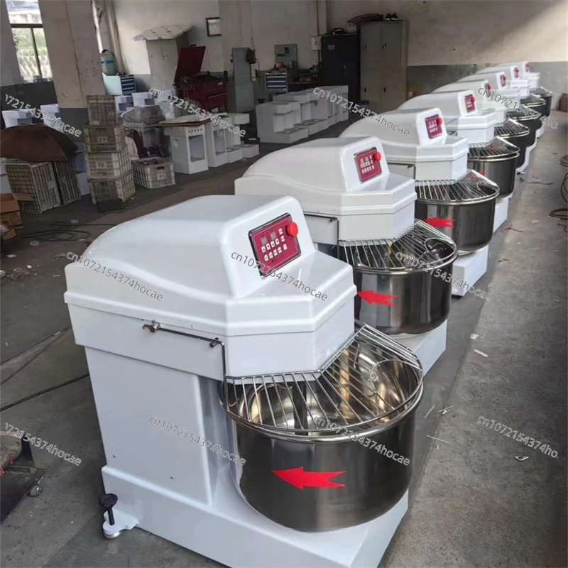 Commercial large-capacity automatic dough mixing machine H80H100 multi-function two-speed double-action dough kneading machine
