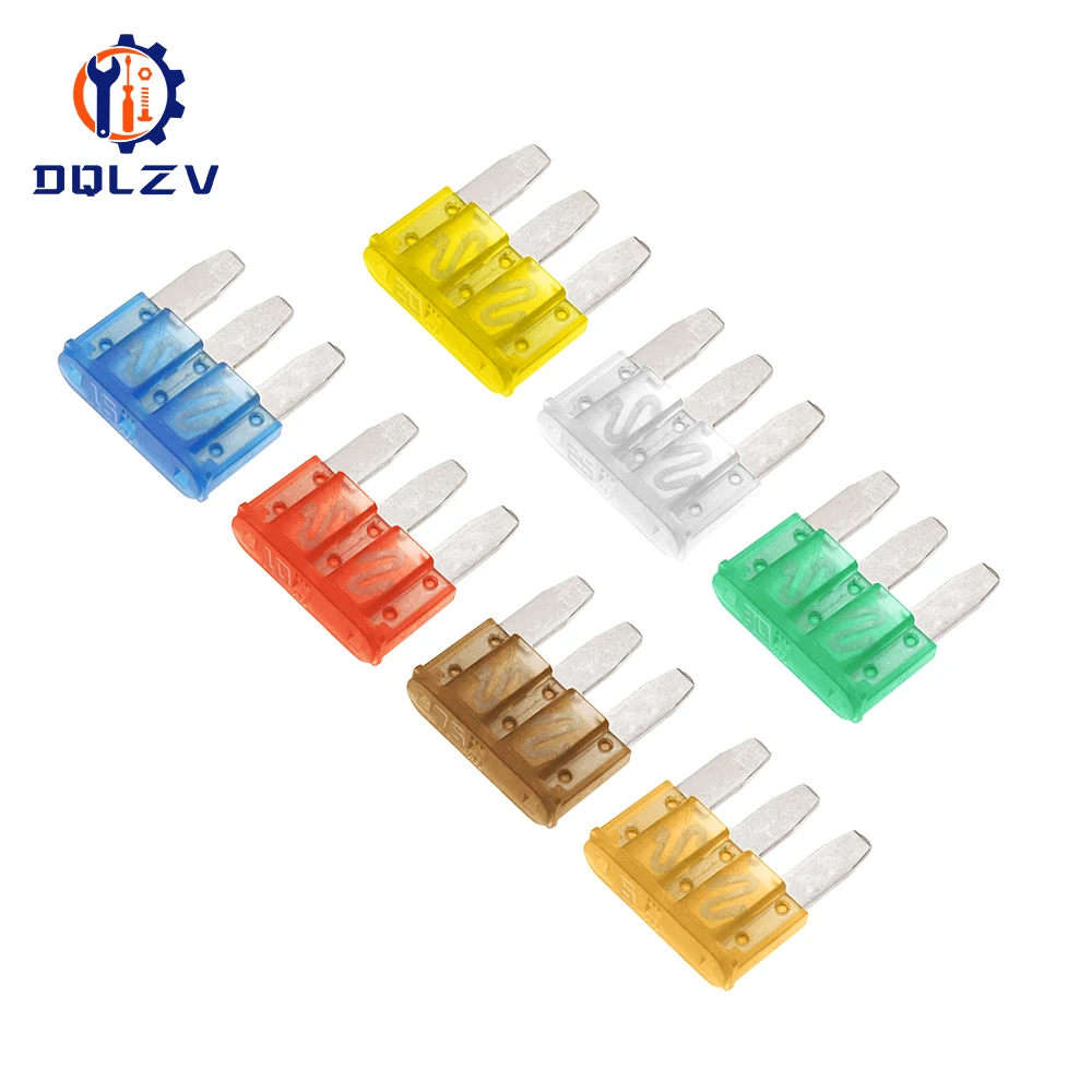 Micro3 Fuse 3 Pins High Quality Automotive Car Fuses For Ford Focus Mondeo Dodge JEEP 5A 7.5A 10A 15A 20A 25A 30A