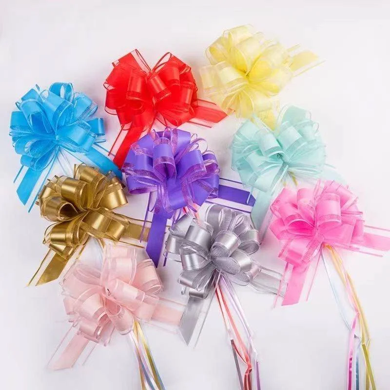 10PCS 50# Large Pull Bows Ribbon for DIY Craft Gift Wrapping Christmas Bows Presents Baskets Holiday Wedding Party Decoration