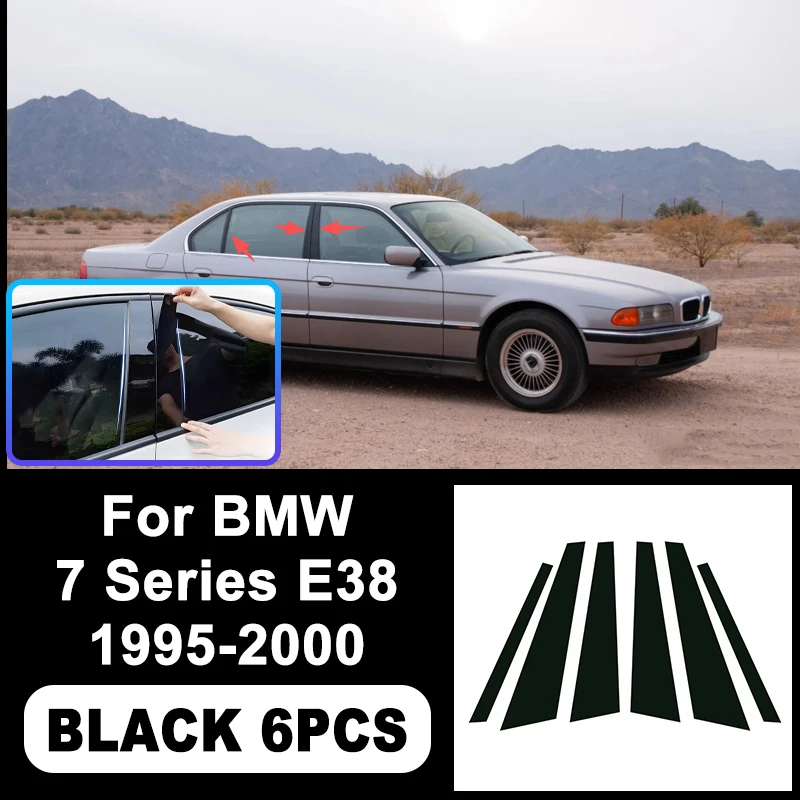 

Декоративные наклейки на стойки B/C для BMW 7 серии E38 1995-2000 - Декоративная оконная накладка из поликарбоната для средней стойки, аксессуары для экстерьера автомобиля 1996
