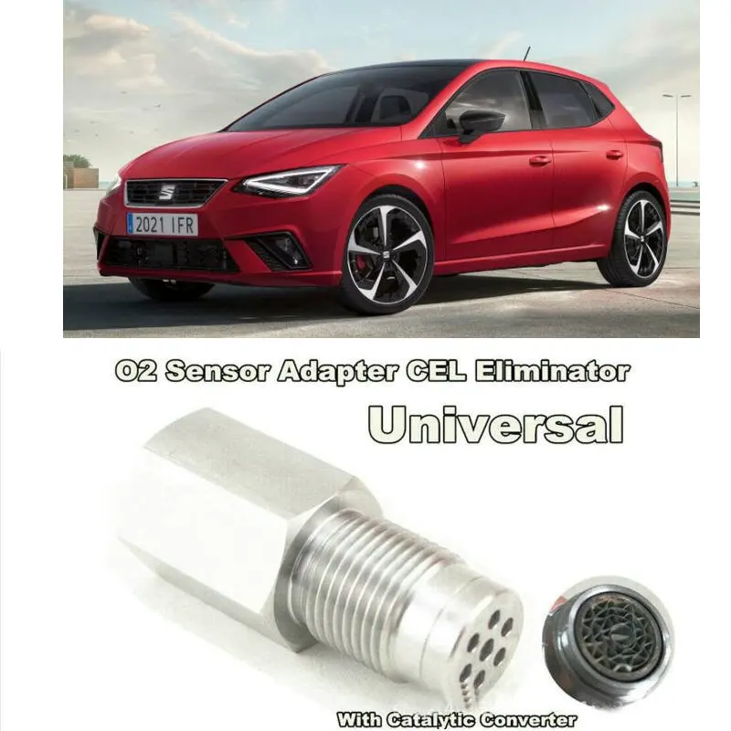 O2 sensor adapter cel eliminator with catalytic converter For seat ibiza leon Leon MK3 ibiza 6j leon 5f ibiza 6l ateca leon mk2