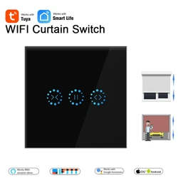 Tuya-Joli de rideau WiFi intelligent, interrupteur de moteur de rideau électrique, volet roulant, Google Home, Alexa, commande vocale