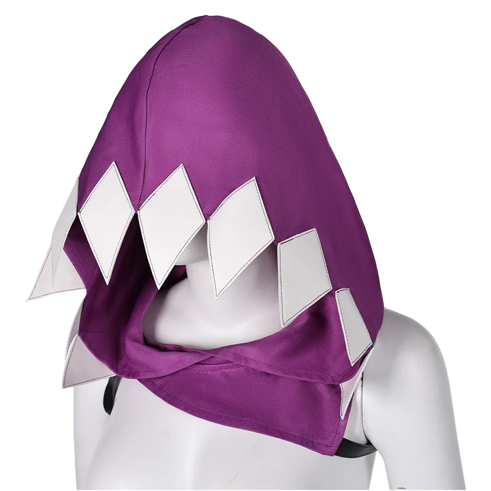 Arcane Fantasia LoL Jinx Cosplay Mask Belt Gloves Finger Covers Cartoon Shark Necklace Keychain Hat Hooded Costume Accessories