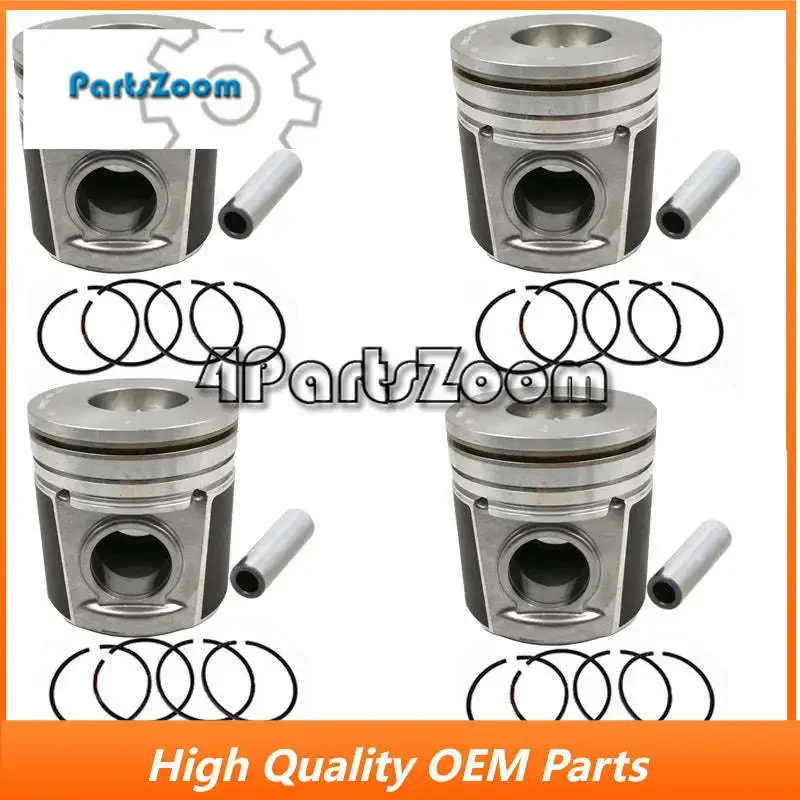 4 pcs STD Piston Kit ( Pin & Clip & Rings ) 7000682 for Bobcat Skid Steer Loader