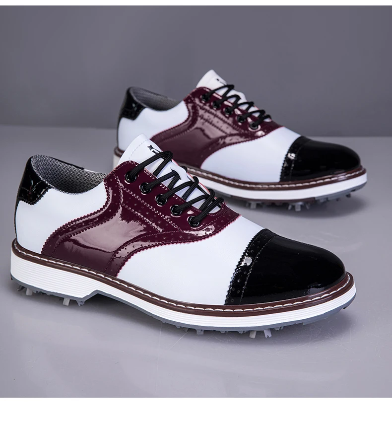 2026 Neue Professionelle Herren-Golfschuhe mit Spikes Wasserdicht Atmungsaktiv Rutschfest Bequeme Outdoor-Sport-Golf-Sneaker – Detail 22