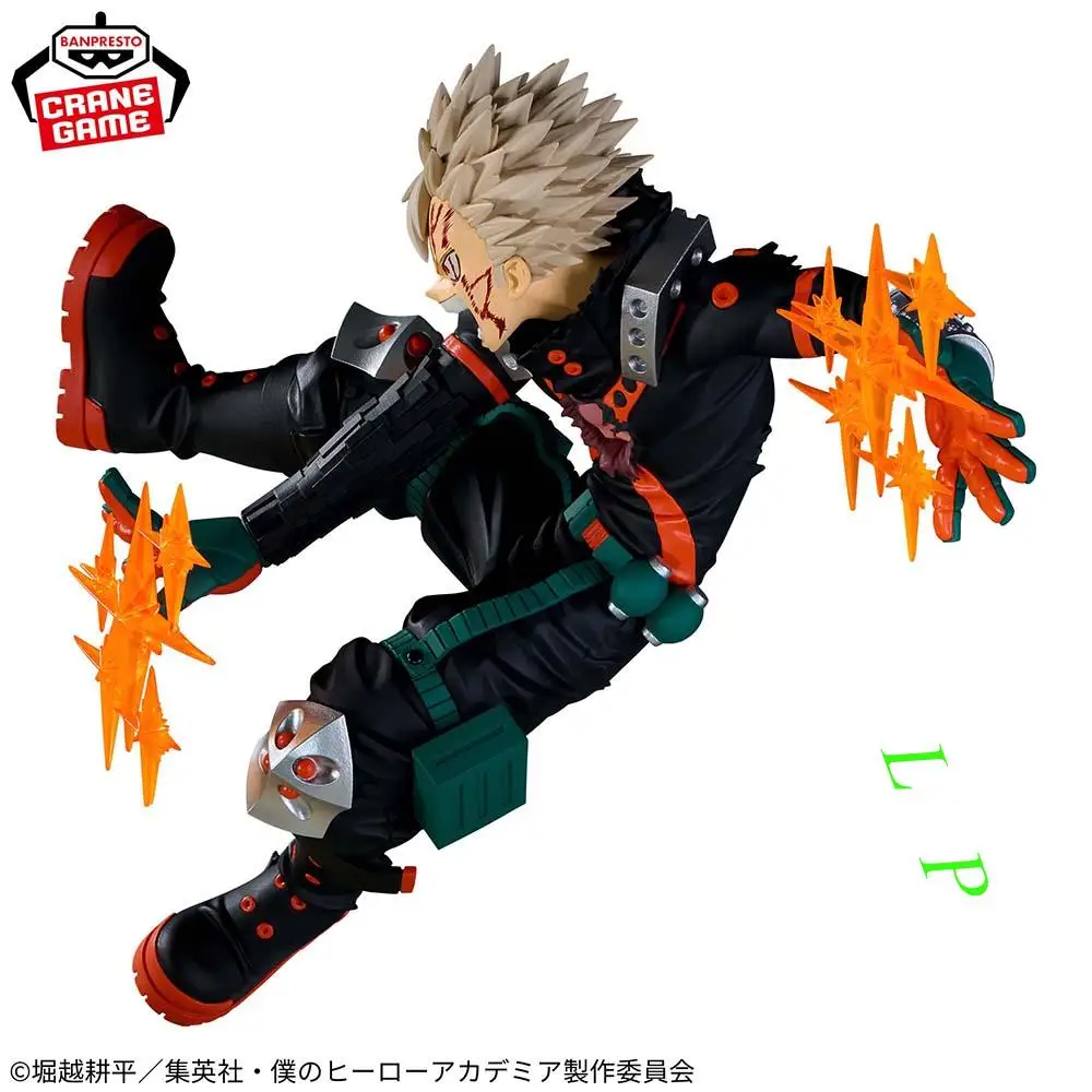 بانبريستو بانداي بطلي الأكاديمية Bakugou Katsuki متوفر في المخزون الأصلي أنيمي نموذج لجسم لعبة محاصر حقيقية