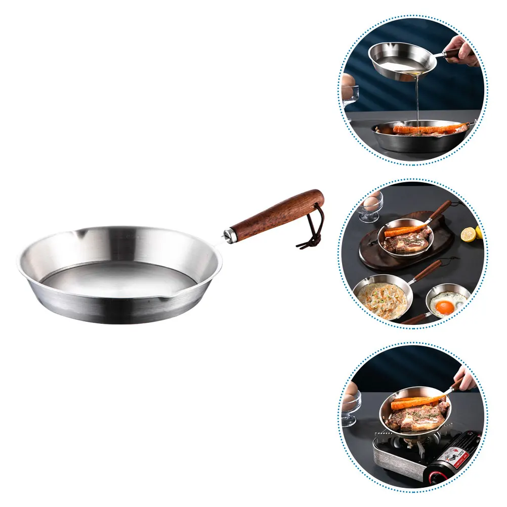 

Mini Omelet Pan Frying Stainless Steel Cookware Fried Egg Small Pans Skillet Eggs