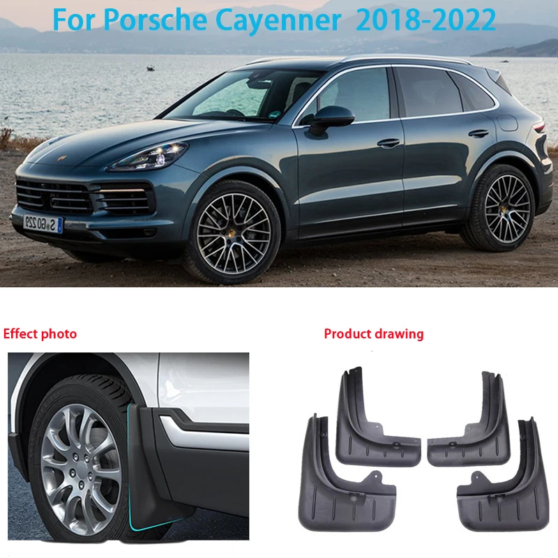 

Mudguards for Porsche Cayenne 2018-2022 Auto Mudflap Fender Mud Flaps Guard Splash Car Accessories