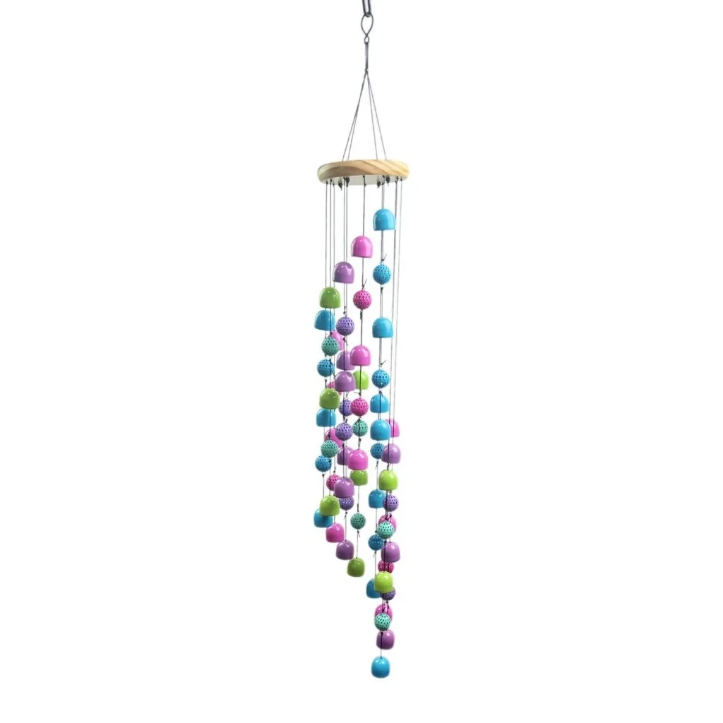 Home Decor Wind Chime Vibrant Colorful Metal Wind Chime Metal Wind Chime Rust Resistant For Walls Trees Outdoor Decoration
