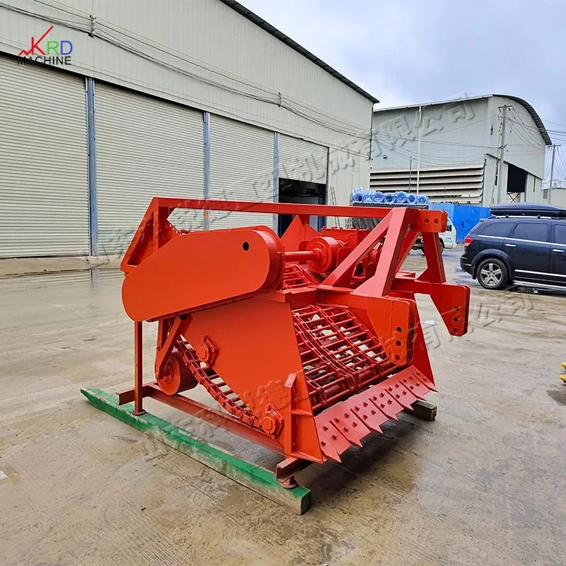 Dual Power Output 90-150HP Cassava Harvester Rear-Mounted Tractor Cassava Digger Dual Row Underground Crop Harvester Potato