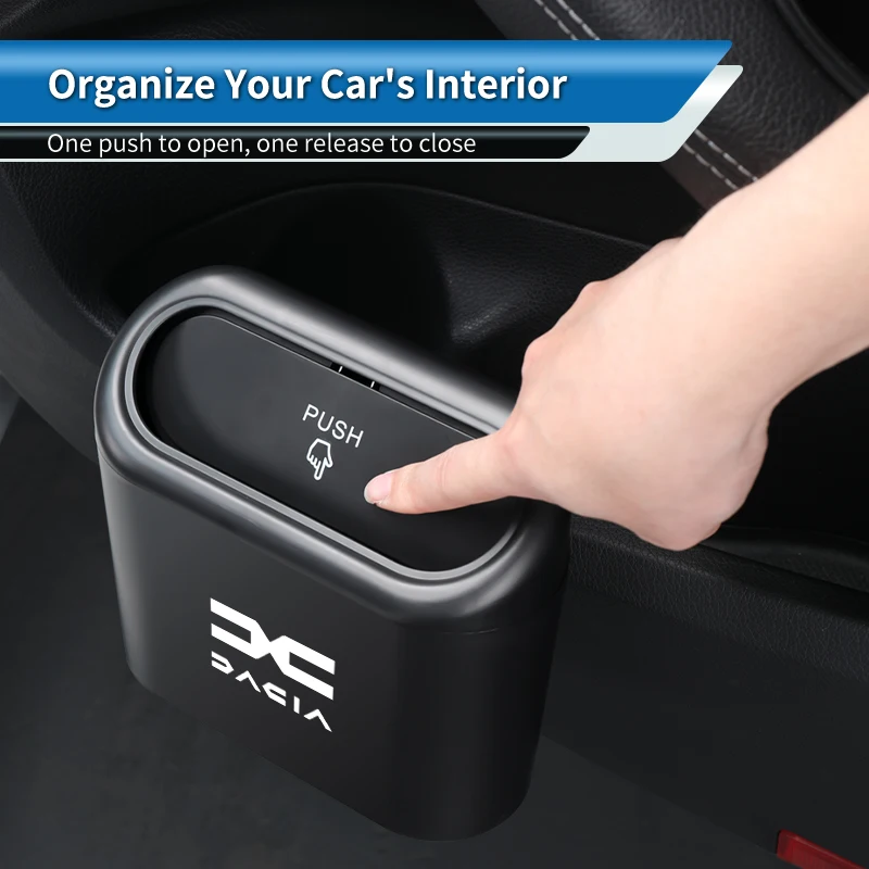 Car Stickers Door Trash Can Garbage Case Waste Tools Storage Box Accessories Sticker For Dacia Duster Logan Sandero Lodgy Dokker view 5