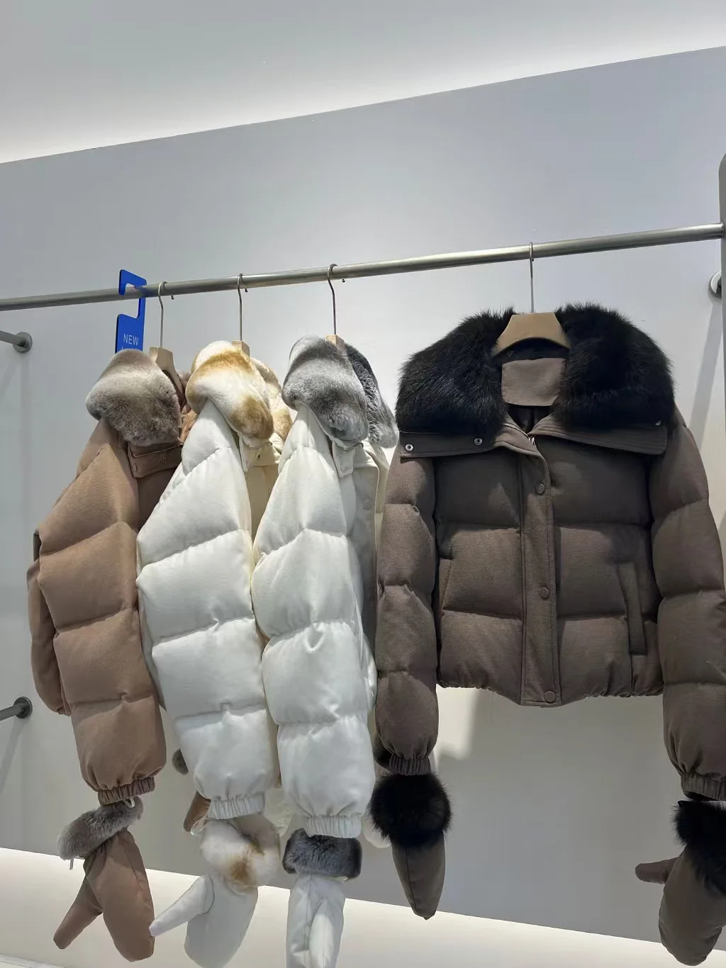 

Winter new elegant goose down jacket loose silhouette fox fur fur collar otter rabbit fur collar down jacket women's clothing