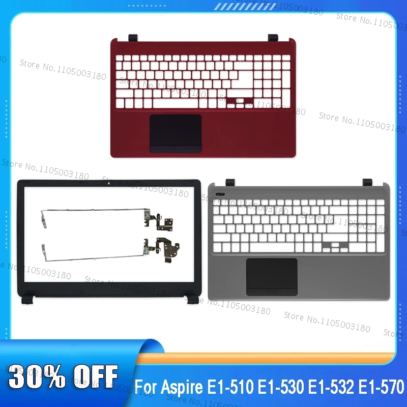 Para aspire E1-510 E1-530 E1-570 E1-532 E1-572G E1-572 z5we1 portátil lcd capa traseira/quadro frontal/estojo de descanso de palma caso substituição