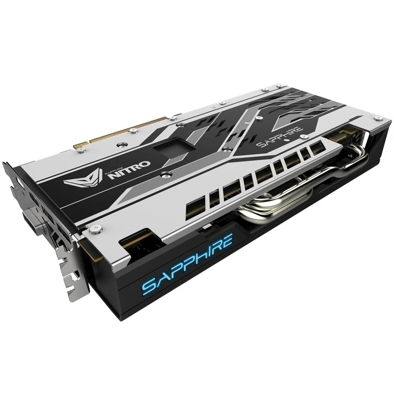 Б/у Видеокарта SAPPHIRE RX580 8 Гб Nitro + 2304SP 256Bit GDDR5 графическая карта для AMD RX 500 RX 580 8 Гб карты DisplayPort HDMI DVI
