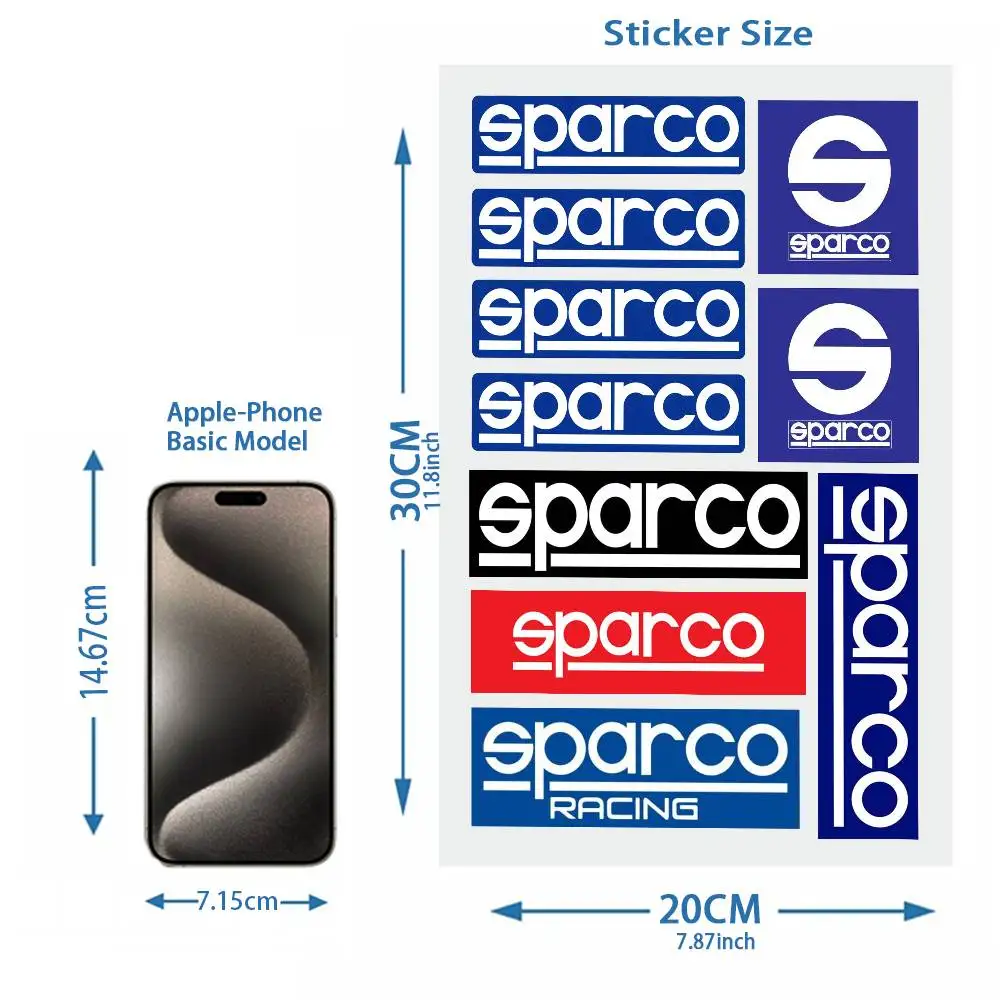 R-acings Stickers Moto Motorcycle Car Sponsor S-parco Decals Waterproof Reflective Pegatinas Vinyl Material