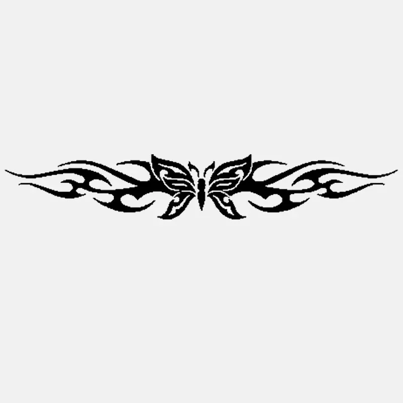 Car Stickers Beautiful Butterfly Tribal Graphic Vinyl Stickers Car Bumper Body Rear Window Decorative Decals Waterproof,20cm*3cm