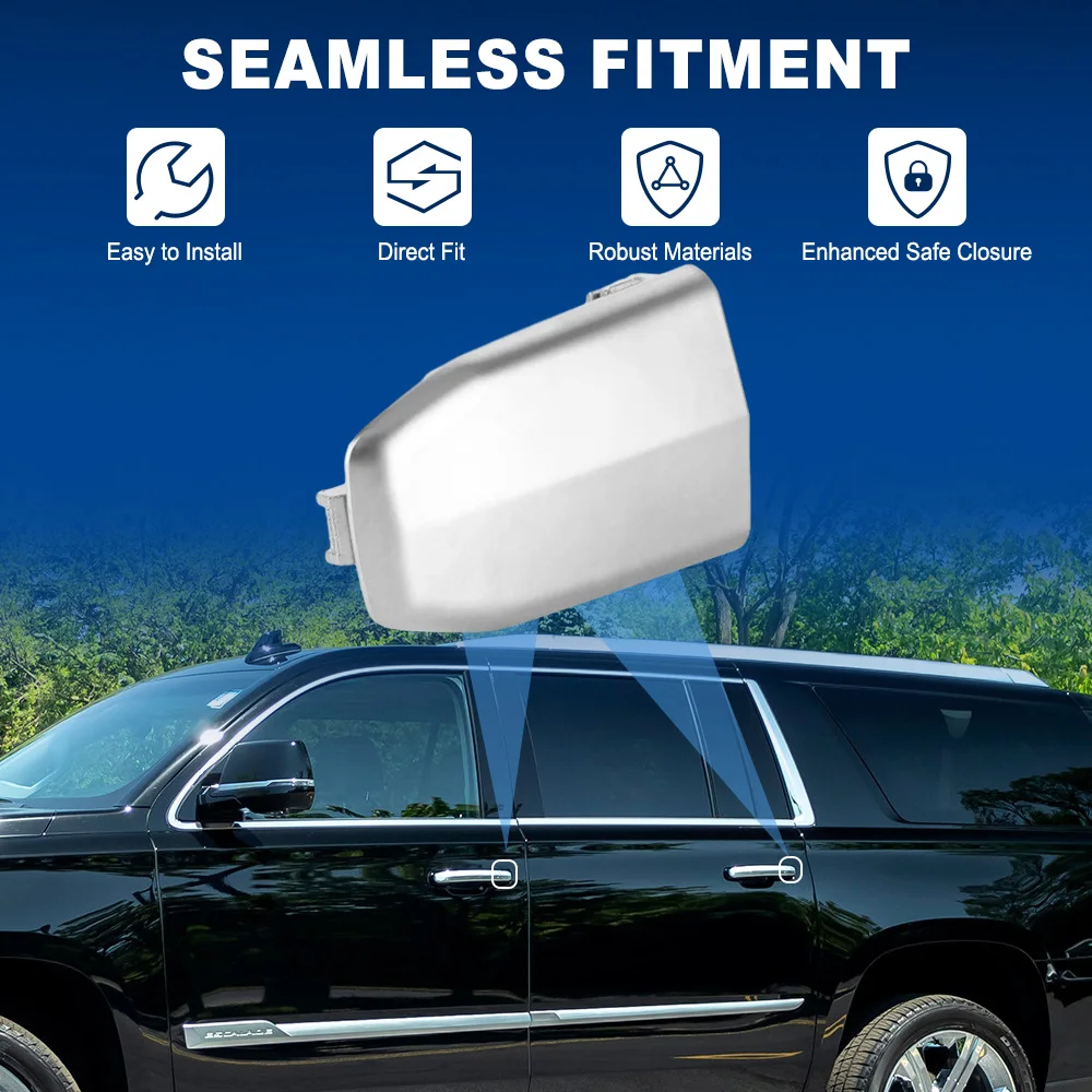 

Car Front Left / Right Outside Door Handle Lock Cylinder Cover Cap 13596115 For Cadillac Escalade Base Luxury Platinum ESV ESV