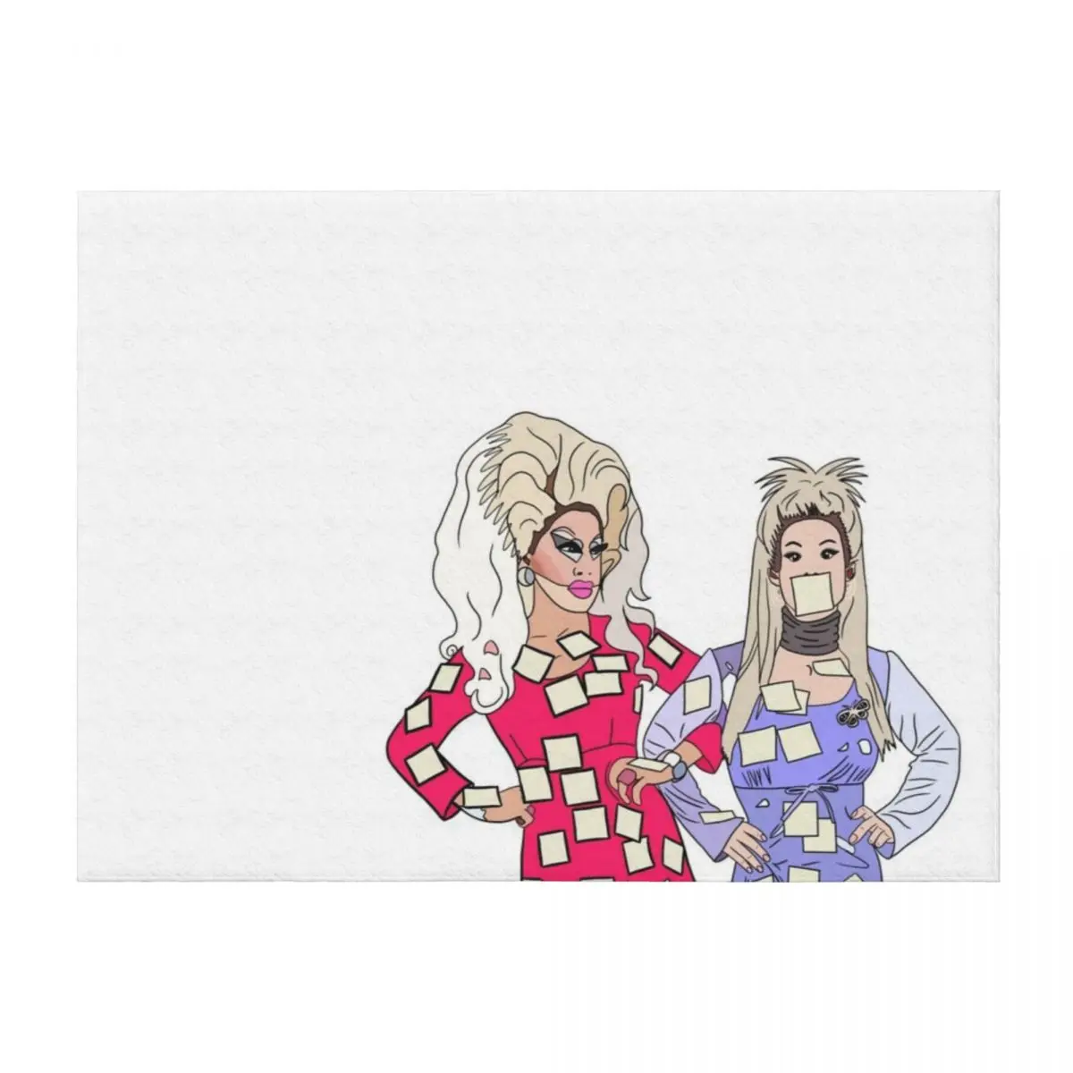 

Katya and trixie Pop art 2.0 Throw Blanket Sofa Weighted Heavy Designers Blankets