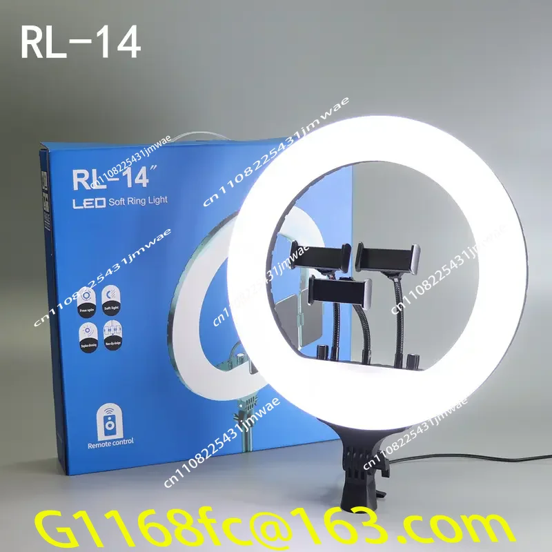 Photo Light  14 18 21 Light Emitting Diode Rotary Ring Fill Light Rechargeable