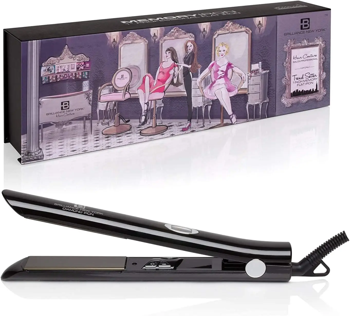 

2-in-1 Titanium Flat Iron: Straighten & Curl, 180-450°F, LCD Display, Dual Voltage, Auto Shut-Off