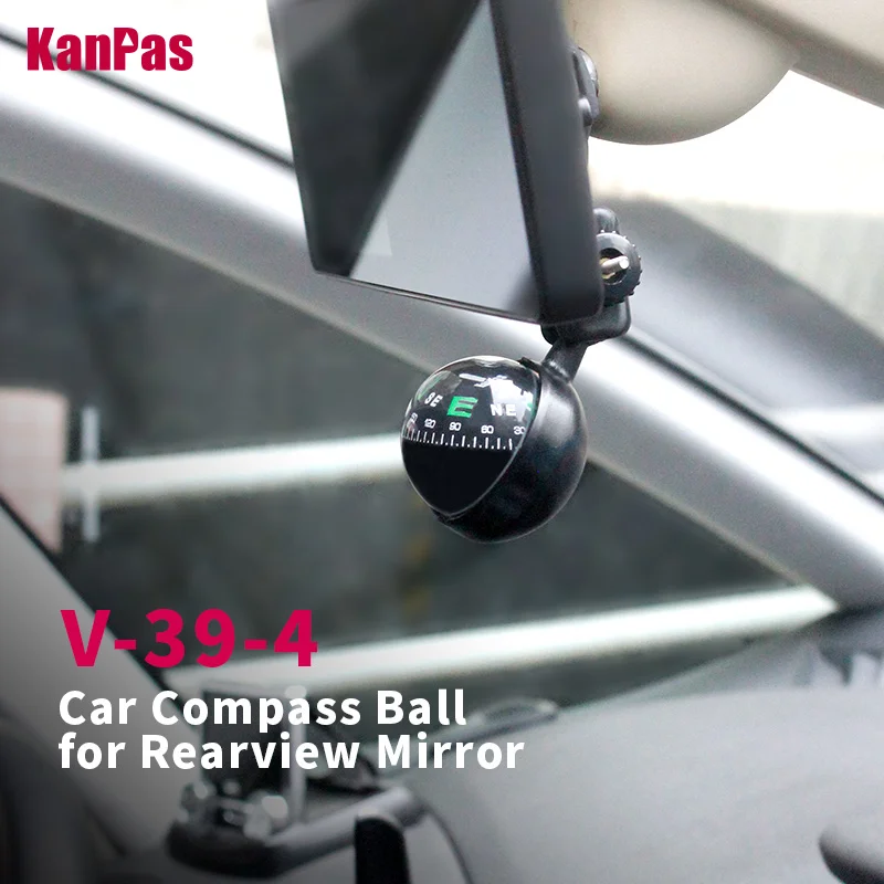 2023 KANPAS Compass for Car / Compass ball for Rearview Mirror/ Professional Compass for Car  /no liquid leaking ball compass