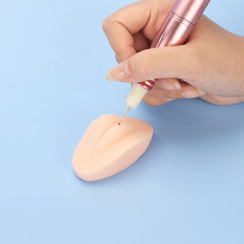 

1 Set 3D Makeup Practice Skin Silicone Eyebrow Lip Training Board Fake Face Mannequin Reusable Tattoo Supplies
