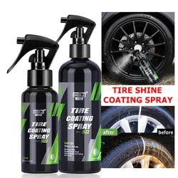 300ML/100ML/50ML Tyre Gloss Car Tire Coating Spray High Gloss HGKJS22 Car Auto Tire Refurbishing Agent Cleaner Coating Spraying