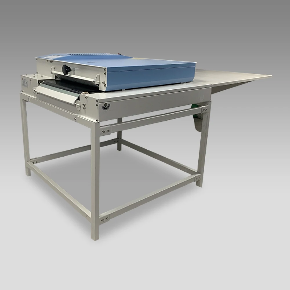 

High Efficiency Automatic Belt Warping Prevention Continuous Bonding Glue Fabric Garment Heat Press Cap Panel Fusing Machine