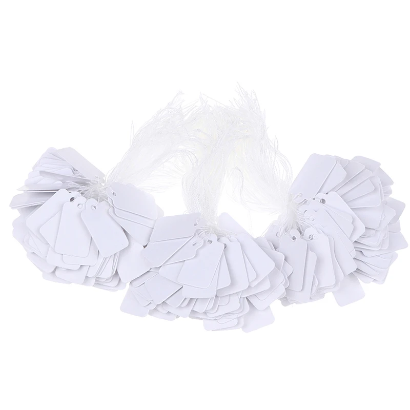 300 Stuks Label String String Geregen Ticket Sieraden Merchandise Display Prijskaartjes