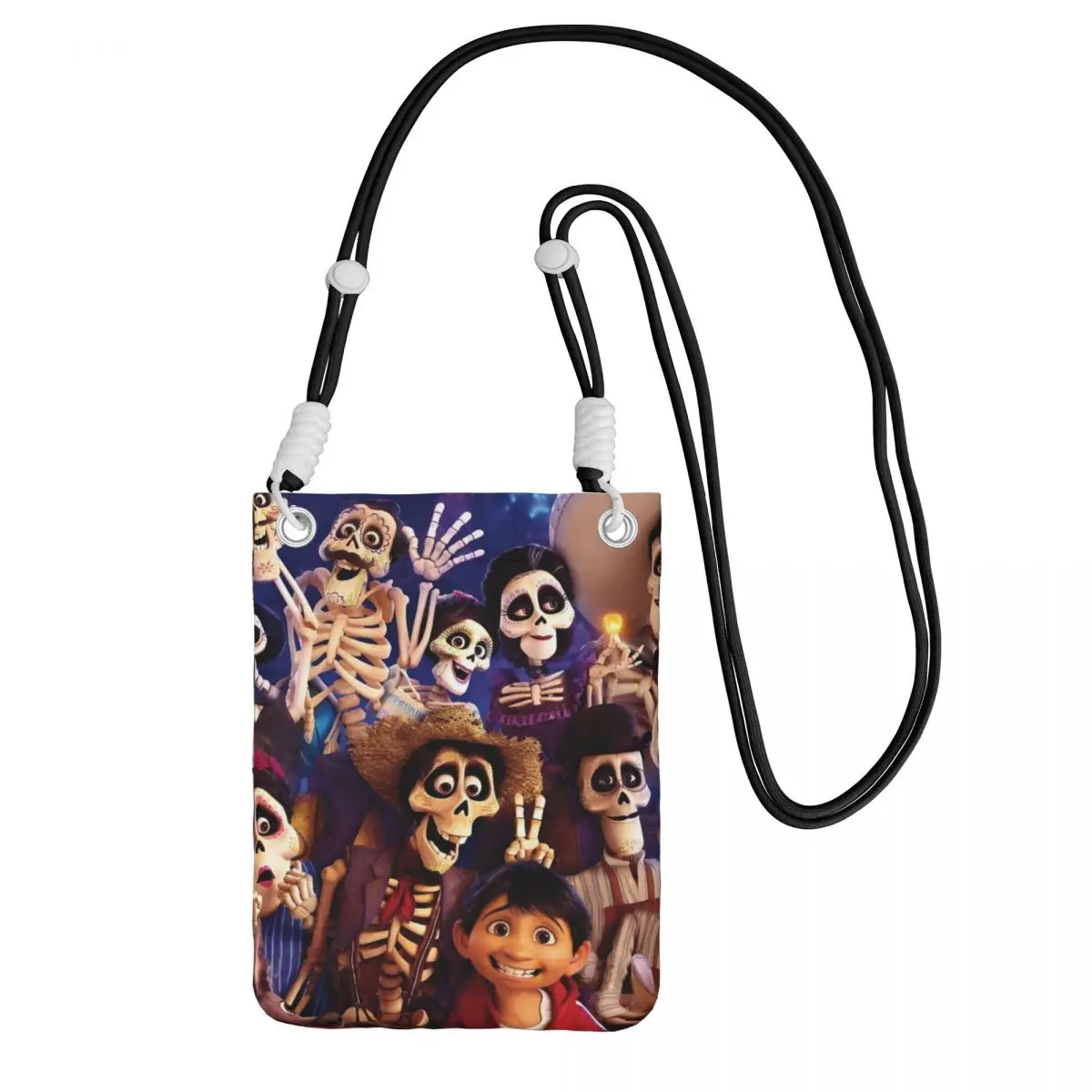

Custom Coco Carry A Mobile Phone Bag Diagonally Women Men Comedy Animation Shoulder Crossbody Bag Detachable Strap For Travel