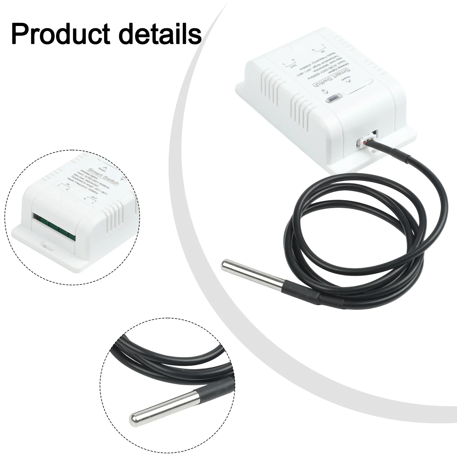 Voice Control Assistant Smart Thermostat Smart Home Automation Real-time Environment Monitoring Sensor Humidity Range 5 -90 RH