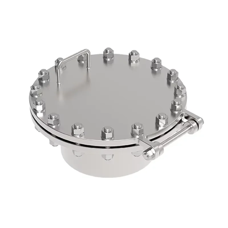 CNJS Stainless Steel High Pressure Manhole Lip Flange Manholes Vertical Cover Manway Cover for Industry