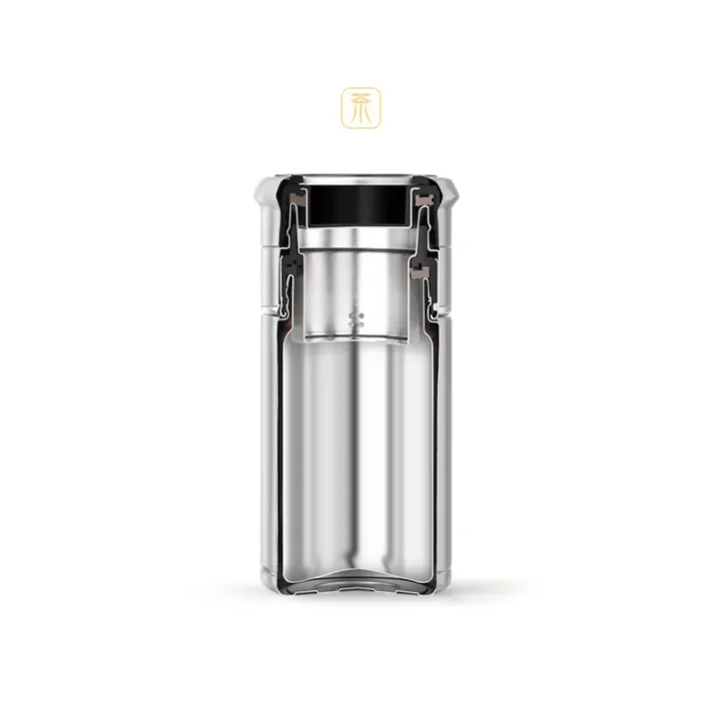 Premium SUS 316 Liner Tea Thermos Bottle Teas Separated Cup Black 316 Stainless Steel Thermos Tea Cup Separates Tea and Water