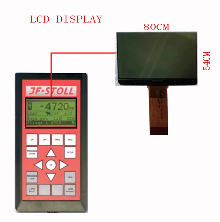 Original New LCD screen Display For JF-STOLL Feed Manager Pro Feed Misch Endeinheit mit Datenspeicher und LCD screen replacement