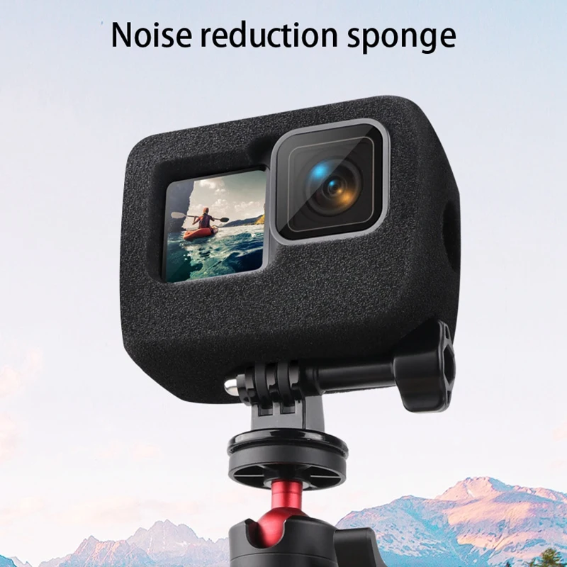 Ежедневно для Gopro9 HERO9, ветрозащитный пенопластовый чехол из губки, ветровое стекло, велосипедный шумоподавитель, защитные аксессуары, защита от царапин