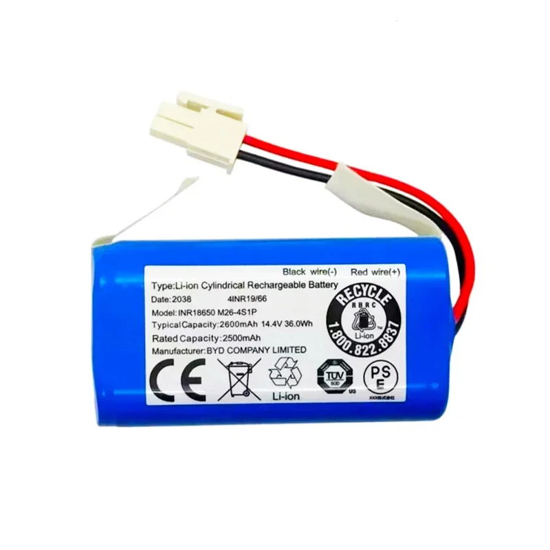 NEW 14.8V 12800mAh Lithium Battery For ILIFE A4 A4s V7 A6 V7s Plus Robot Vacuum Cleaner ILife 4S1P real Capacity