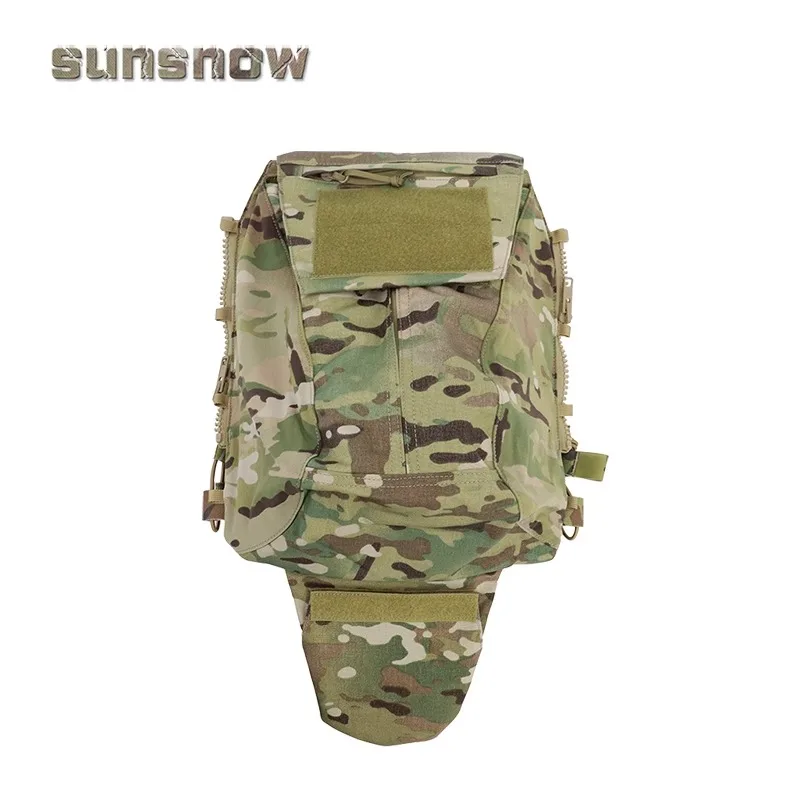 [Made by Sun Snow] CP zip_on 2.0 small schoolbag elastic back panel camouflage JPC zipper back panel bag