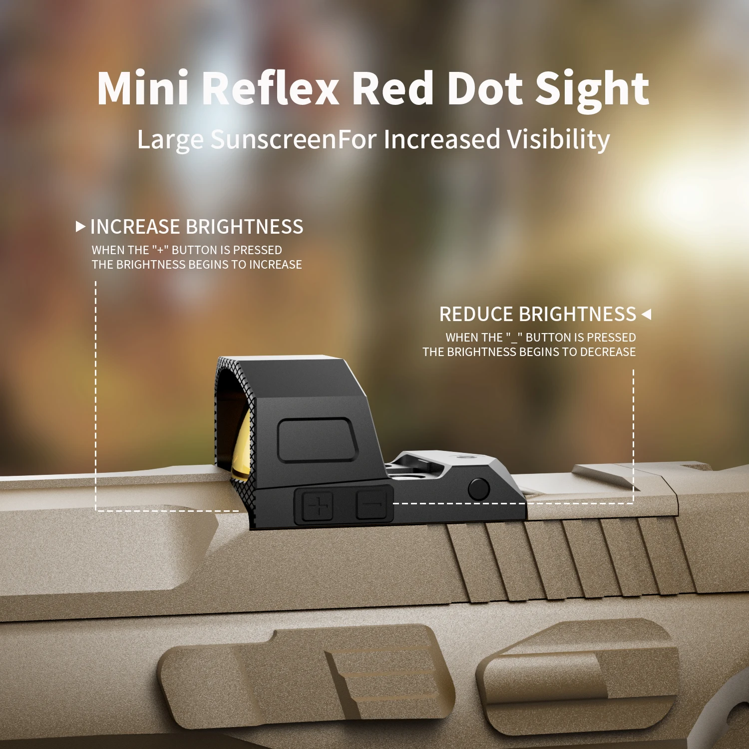 

KF-20 Mini Red Dot: 1 MOA Precision, Instant Brightness, Parallax-Free. IP67 Tough, Mounts in Seconds on 20mm Rails.