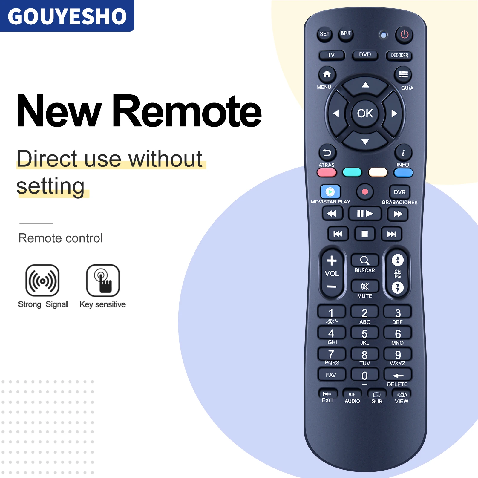 New Remote Control for Movistar decoder - all models 12959902