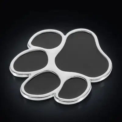 

Metal Dog Paw Car Stickers 3D Waterproof Auto Decals for Vehicle Decoration Scratch Cover Sticker