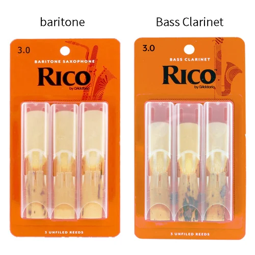 Imagen 2 del producto Original de EE. UU. D'Addario RICO caja naranja cañas Eb Alto Barítono Bb Soprano Tenor Barione saxofón bajo clarinete clásico