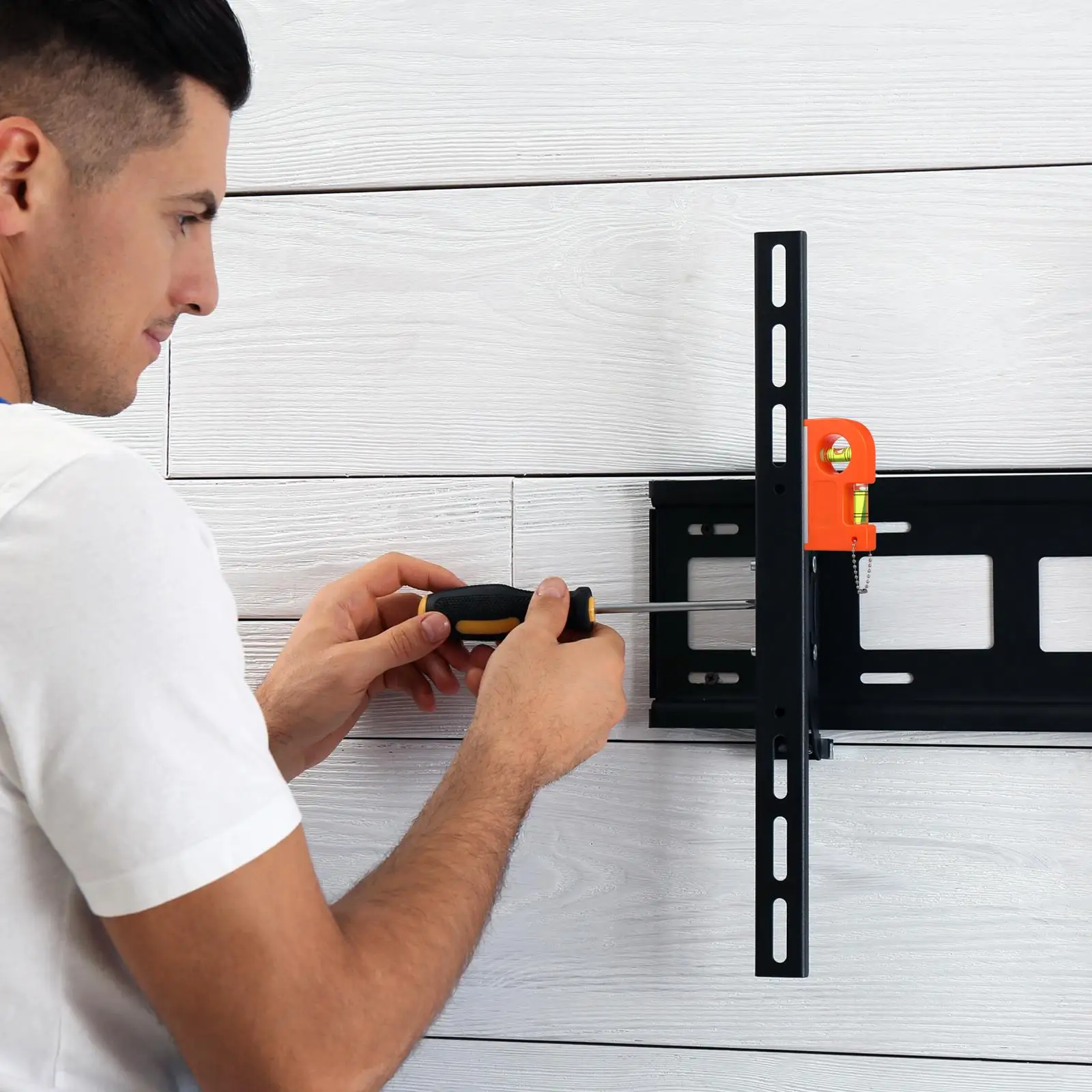 2 Pcs Mini Leveler Tool Durable Portable Balance Ruler Aluminum Spirit Level High Precision Horizontal Measuring Instrument