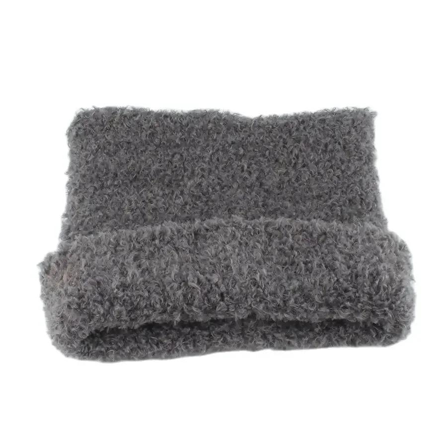 Winter Lambswool Hats For Women Cute Cat Ears Beanie Soft Warm Knitting Cap Cuffed Skullies Fashion Street Hip Hop Hat